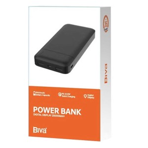 پاوربانک بیوا مدل BP021 ظرفیت 20000 میلی آمپر ساعت توان 10 وات